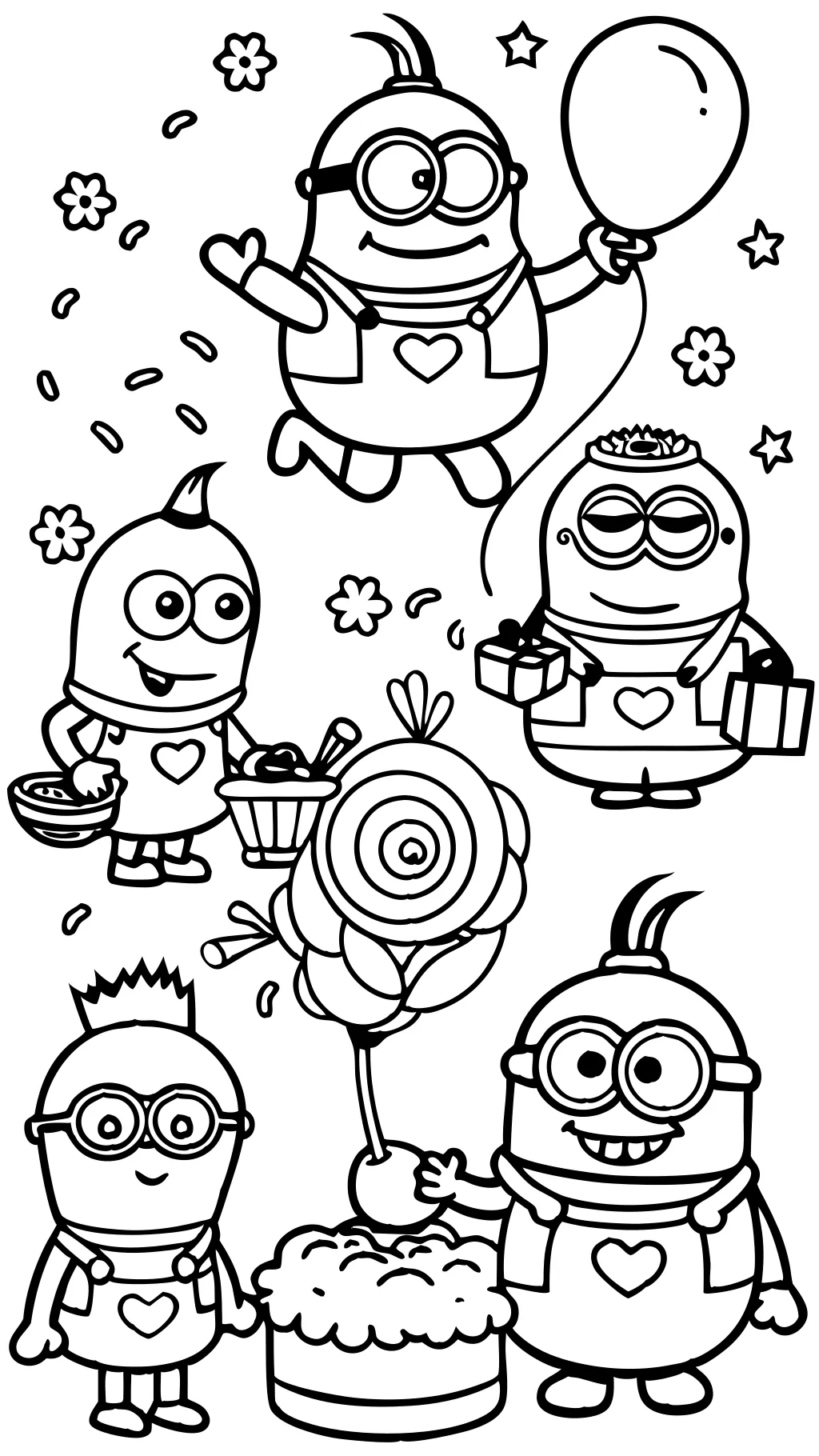 Páginas para colorear imprimibles gratis Minions